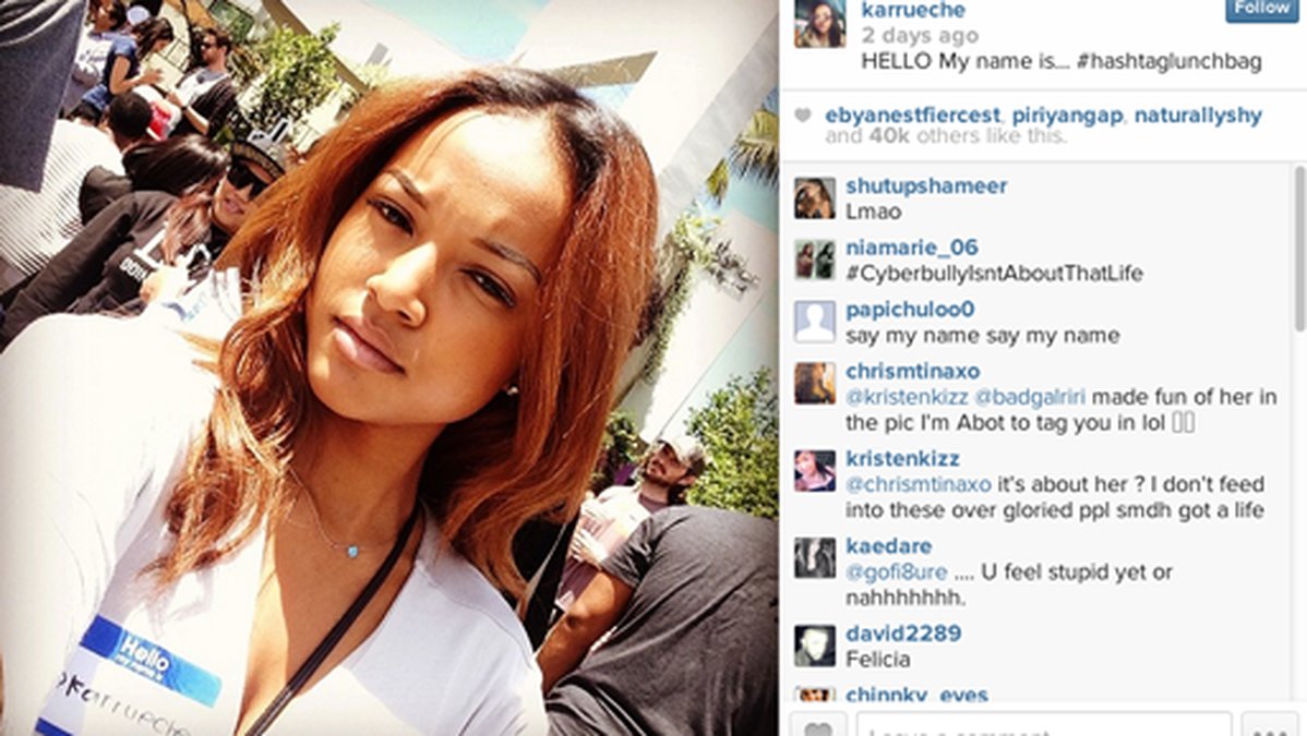 Karrueches följare reagarade på Rihannas diss. 